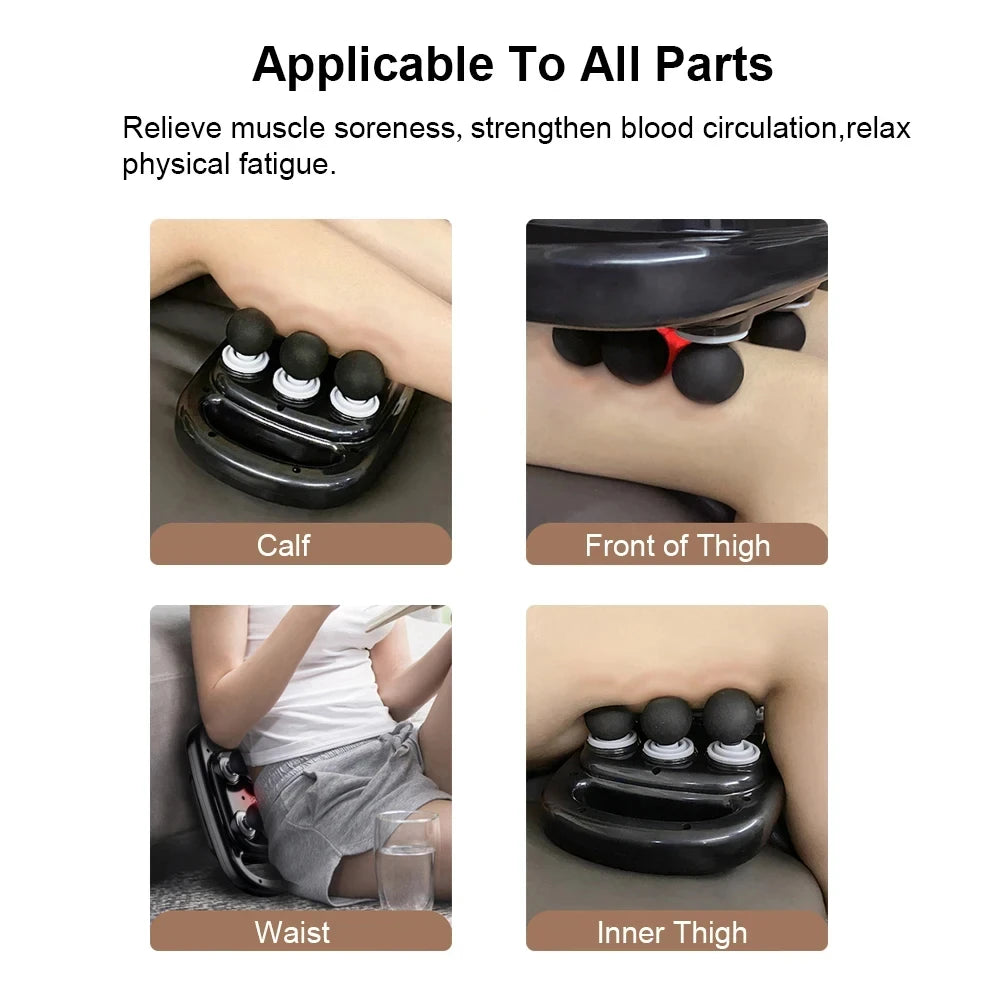 6-Head Deep Tissue Massage Gun – Handheld Muscle Massager for Back, Neck & Full Body Relief