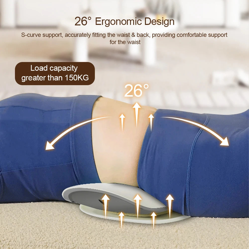 Lumbar Traction Massager – Electric Waist Massage Cushion with Heating, Vibration & Ergonomic Lumbar Support