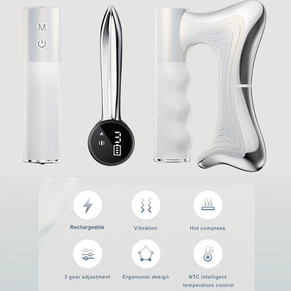 2025 Electric Fascia Knife Vibration Body Massager – Hyperblade NMES Tool for Muscle Relaxation & Body Lifting