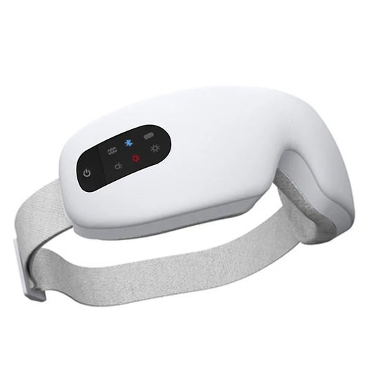 Smart Electric Eye Massager – Foldable Bluetooth Hot‑Compress & Air‑Pressure Eye Mask (USB Rechargeable)