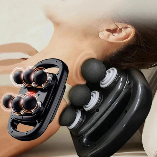 6-Head Deep Tissue Massage Gun – Handheld Muscle Massager for Back, Neck & Full Body Relief