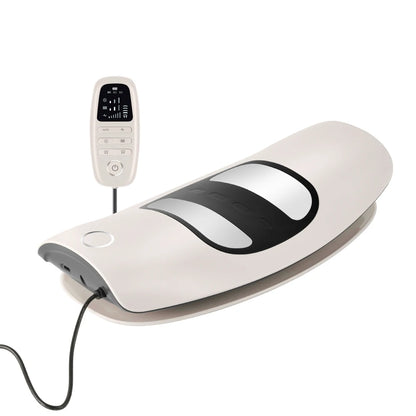 Lumbar Traction Massager – Electric Waist Massage Cushion with Heating, Vibration & Ergonomic Lumbar Support
