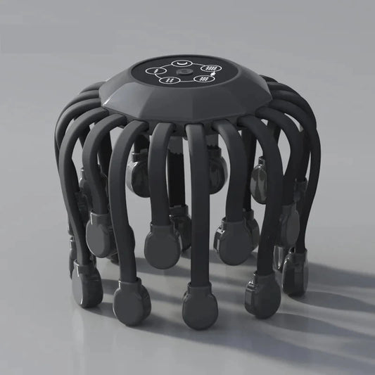 20‑Head Scalp Massager with Red Light Therapy — Octopus Scratcher for Relaxation, Stress & Migraine Relief
