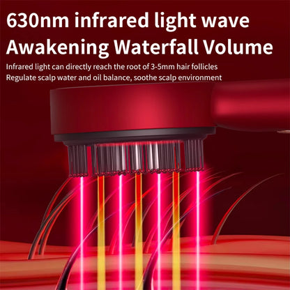 Vibration Scalp Comb with Red Light Therapy & Oil Applicator — Hair Growth & Anti‑Hair‑Loss Treatment